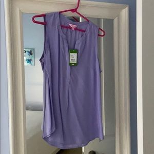 NWT LILLY PULITZER STACEY TOP in Lilac Verbena S